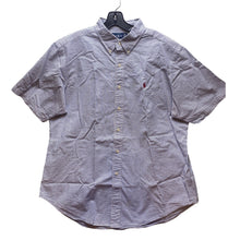 Load image into Gallery viewer, Ralph Lauren Shirt Mens Extra Large Seersucker Striped Short Sleeve Button Down