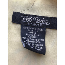 Load image into Gallery viewer, Bob Mackie Shirt Womens 10 Silk Ruffle Blouse Floral Art to Wear Bloomcore