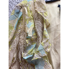 Load image into Gallery viewer, Bob Mackie Shirt Womens 10 Silk Ruffle Blouse Floral Art to Wear Bloomcore