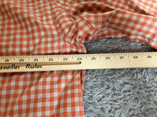 Load image into Gallery viewer, Duluth Trading Co Shirt Adult Large Tall Orange Button Up Checkered Casual Mens