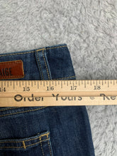 Load image into Gallery viewer, Paige Shorts Womens 29 Blue Denim Whiskered Rolled Cuffed Summer 5 Pocket Ladies