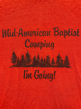 Load image into Gallery viewer, American Baptist Camping Shirt Youth Large Red Single Stitch Christian Boys