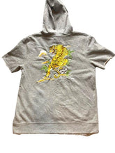 Load image into Gallery viewer, Carbon Sweatshirt Adult Medium Japanese Art Tiger Skull Hoodie Embroidery Mens