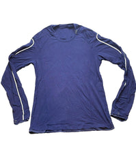 Load image into Gallery viewer, Lululemon Shirt Adult Small Navy Thumbhole Athletic Running Activewear Mens