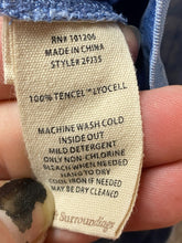 Load image into Gallery viewer, Soft Surroundings Shirt Womens Extra Large Blue Leopard Tencel Oversized Tunic