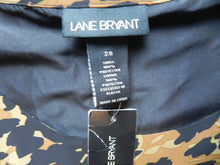 Load image into Gallery viewer, Lane Bryant Shirt Womens 28 Animal Print Leopard Sleeveless Tank Blouse Plus NWT