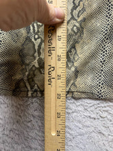 Load image into Gallery viewer, AFRM Shirt Womens Large Snakes Skin Animal Print Spandex Stretch Pullover Ladies