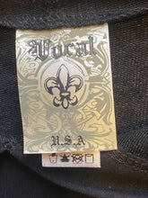 Load image into Gallery viewer, Vocal Sweater Womens Black Large Bling Angel Wings Hooded Streetwear NWOT