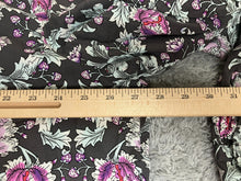 Load image into Gallery viewer, Lane Bryant Shirt Womens 22 Black Purple AOP Flower Boho Blouse Tunic Plus Lady