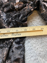 Load image into Gallery viewer, Catherines Shirt Womens 1XWP Black Velvet AOP Floral Boho Nylon Spandex Petite