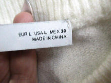 Load image into Gallery viewer, ZARA Sweater Womens Large Lace Frills Cropped Jumper Outerwear Pullover Ladies