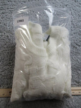 Load image into Gallery viewer, ZARA Sweater Womens Large Lace Frills Cropped Jumper Outerwear Pullover Ladies