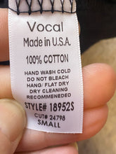 Load image into Gallery viewer, Vocal Shirt Women Small Black Studded Bling Skull Grunge Punk Streetwear NWOT