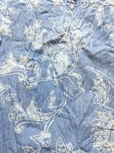 Load image into Gallery viewer, Chicos Shirt Womens 2 Blue Denim AOP Floral Boho Flowy Tunic Blouse Ladies