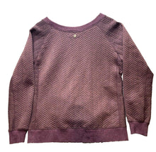 Load image into Gallery viewer, Prana Sweater Womens Medium Maroon Quilted Silverspring Oversized Pullover Lady