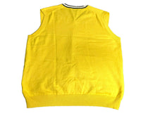 Load image into Gallery viewer, Brooks Brothers 346 Vest Adult Large Yellow V-Neck Golf Sweater Outerwear Mens