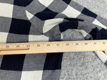 Load image into Gallery viewer, Talbots Sweater Womens 3X Black White Buffalo Checkered Lagenlook Plus Ladies