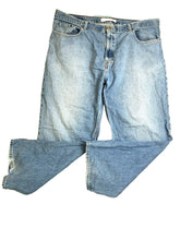 Load image into Gallery viewer, Urban Pipeline Jeans Adult 42x30 Blue Mens Baggy Hip Hop Thrashed Denim Mens