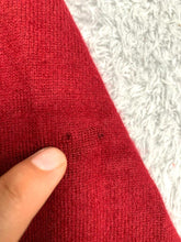 Load image into Gallery viewer, Land's End Sweater Adult Large Red 100% Cashmere Oversized Grandpa Outerwear Men