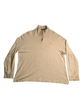Load image into Gallery viewer, POLO Ralph Lauren Sweater Adult 2XL XXL Beige Estate Rib 1/4 Zip Pullover Mens