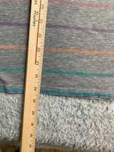 Load image into Gallery viewer, Torrid Shirt Womens 0 Gray Rainbow Striped Oversized Classic Fit Rayon Ladies