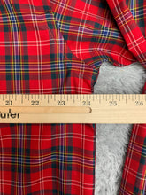 Load image into Gallery viewer, Overton Shirt Adult Large Red Green Plaid Wrinkle Free Button Up Casual  Mens