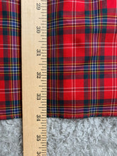 Load image into Gallery viewer, Overton Shirt Adult Large Red Green Plaid Wrinkle Free Button Up Casual  Mens