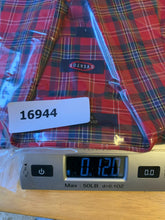 Load image into Gallery viewer, Overton Shirt Adult Large Red Green Plaid Wrinkle Free Button Up Casual  Mens