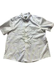 Load image into Gallery viewer, Eddie Bauer Shirt Adult 2XL Light Blue White Plaid Button Up Casual USA Mens