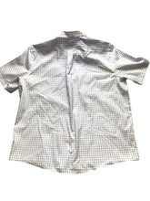 Load image into Gallery viewer, Eddie Bauer Shirt Adult 2XL Light Blue White Plaid Button Up Casual USA Mens