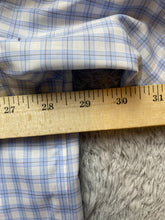 Load image into Gallery viewer, Eddie Bauer Shirt Adult 2XL Light Blue White Plaid Button Up Casual USA Mens
