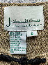 Load image into Gallery viewer, J Marco Galleries Sweater Womens Small Open Front Cardigan Ramie Oversized Rayon