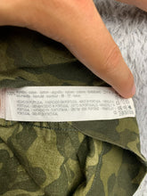 Load image into Gallery viewer, ZARA MAN Shirt Adult Large Army Green Camo Slim Fit Button Up Casual Mens