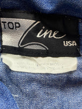 Load image into Gallery viewer, VTG Looney Tunes Shirt Womens Extra Large Button Up Denim Tweety Bunny Tunic USA