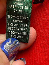 Load image into Gallery viewer, Lauren Ralph Lauren Shirt Womens Large Red Embroidered MCMLXVII Republic Crest