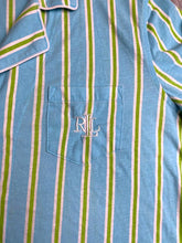 Load image into Gallery viewer, Lauren Ralph Lauren Shirt Womens Large Light Blue Striped Oversized Button Up