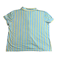 Load image into Gallery viewer, Lauren Ralph Lauren Shirt Womens Large Light Blue Striped Oversized Button Up