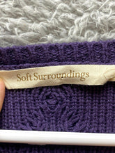 Load image into Gallery viewer, Soft Surroundings Sweater Womens 1X Cable Knit Silk Cashmere Outerwear Plus Lady