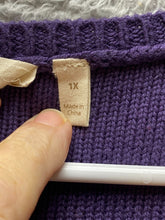 Load image into Gallery viewer, Soft Surroundings Sweater Womens 1X Cable Knit Silk Cashmere Outerwear Plus Lady