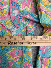 Load image into Gallery viewer, Lauren Ralph Lauren Shirt Womens Large Green Pink AOP Paisley Oversized Ladies
