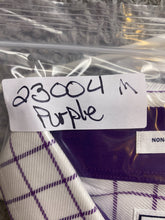 Load image into Gallery viewer, Paul Fredrick Shirt Adult 18-35 (4X) Purple Button Up Cuffs Contrast Dress Mens