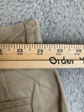 Load image into Gallery viewer, LL Bean Shorts Womens 8 (28x7) Tan Khaki Pleated High Waist Chino Casual Ladies