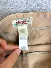 Load image into Gallery viewer, LL Bean Pants Womens 8 (30x27) Tan Classic Fit Straight Spandex Stretch Chino