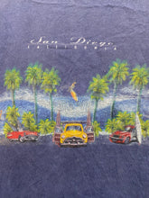 Load image into Gallery viewer, VTG San Diego California Shirt Adult Extra Large Navy Blue Surfing 2 Sided Mens