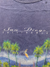 Load image into Gallery viewer, VTG San Diego California Shirt Adult Extra Large Navy Blue Surfing 2 Sided Mens