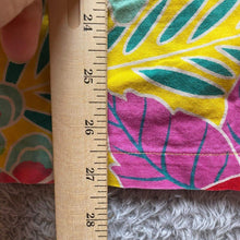 Load image into Gallery viewer, Beach Scene Medium Yellow Purple AOP Floral Button Up Hawaiian Aloha Camp Mens