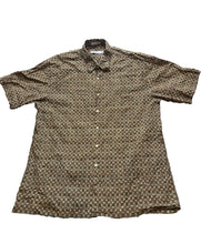 Load image into Gallery viewer, Burma Bibas Shirt Adult Large Geometric Hawaiian Button Up 60 Singles Lawn Mens