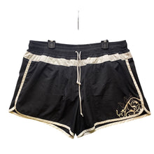 Load image into Gallery viewer, Athleta Shorts Womens Large Running Athletic Black White Trim Drawstring Lined