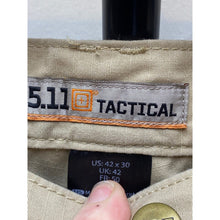 Load image into Gallery viewer, 5.11 Tactical Pants Mens 42x30 Khaki Work Utility Hiking Outdoor Beige Cargo