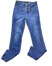 Load image into Gallery viewer, Judy Blue Jeans Womens 7/28 (26x26.5) Blue Denim Skinny Fit Button Fly Spandex